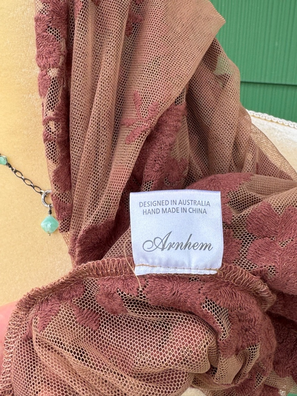 Arnhem Sheer Dusty Rose Lace Maxi Duster Cover-Up - Picture 15 of 15